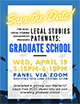 Flyer for the 2022-2023 Legal Studies Department Graduate School Panel